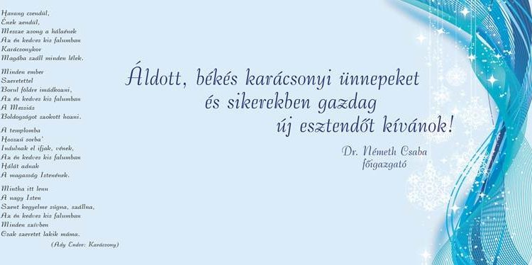 Főigazgatói köszöntő 2022. KARÁCSONY – 2023. ÚJÉV