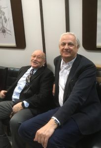 A szakma doajenjei, Prof. Dr. Nyárády József (b) és Dr. Kiss Jenő (j). Fotó: tmkorhaz